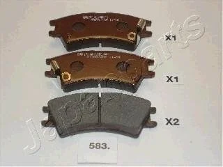Фото 1 - hyundai тормозные колодки atos 98- JAPANPARTS PA-583AF HYUNDAI Тормозные колодки Atos 98- JAPANPARTS PA-583AF (фото 1)