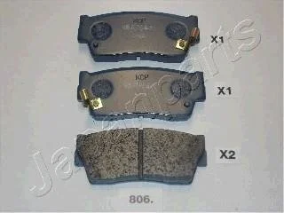 SUZUKI Тормозные колодки передн.Vitara 1,6 88- JAPANPARTS PA-806AF