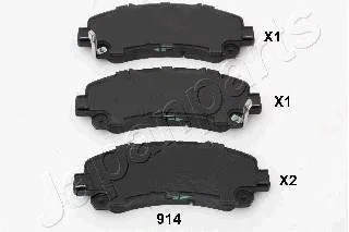 ISUZU Колодки торм. передн.D-Max I,II JAPANPARTS PA-914AF