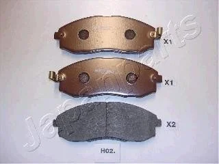 HYUNDAI Тормозные колодки передн. H-1 97- JAPANPARTS PA-H02AF