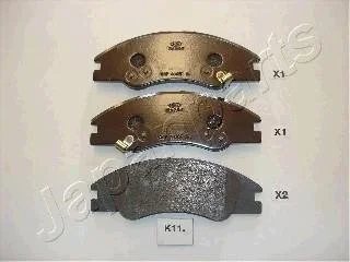 Тормозные колодки дисковые JAPANPARTS PA-K11AF