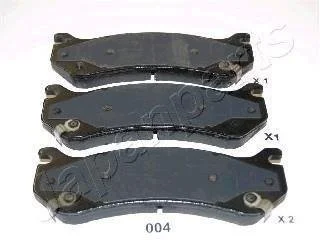 Комплект гальмівних колодок, дискове гальмо JAPANPARTS PP-004AF (фото 1)