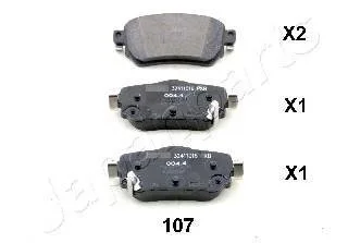 NISSAN Тормозные колодки задн.Qashqai 13- JAPANPARTS PP-107AF