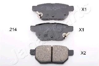 TOYOTA Тормозные колодки задн. Auris 07- JAPANPARTS PP-214AF