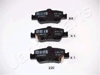 Гальмівні колодки дискові JAPANPARTS PP-220AF