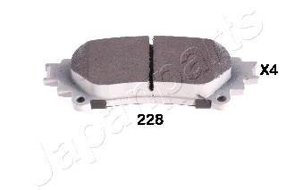 TOYOTA Тормозные колодки задн. Lexus IS 13-,RX 09-,Prius 12- JAPANPARTS PP-228AF (фото 1)