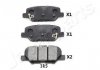 JAPANPARTS MITSUBISHI Колодки торм.задние Outlander 12-, ASX, CITROEN C4 Aircross, MAZDA 6 PP-315AF