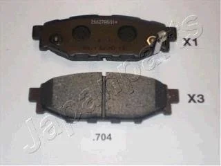 SUBARU Тормозные колодки задн. Forester,Impreza,Legacy,Outback JAPANPARTS PP-704AF