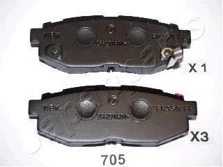 Гальмівні колодки дискові JAPANPARTS PP-705AF