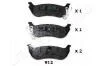 Комплект тормозных колодок, дисковый тормоз JAPANPARTS PP-912AF (фото 1)