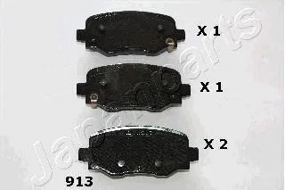 Комплект тормозных колодок, дисковый тормоз JAPANPARTS PP-913AF (фото 1)