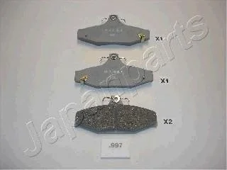 Комплект тормозных колодок, дисковый тормоз JAPANPARTS PP-997AF (фото 1)