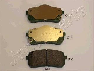 Тормозные колодки дисковые JAPANPARTS PP-K07AF