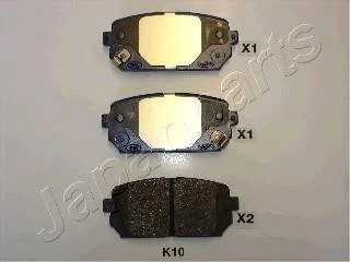 KIA Тормозные колодки задн.Carens 06- JAPANPARTS PP-K10AF