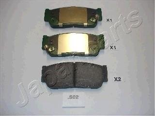 KIA Тормозные колодки задн.SsangYong Kyron,Sorento 02- JAPANPARTS PP-S02AF (фото 1)