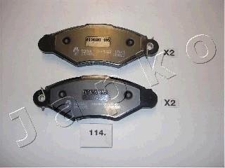 Комплект тормозных колодок, дисковый тормоз JAPKO 50114 (фото 1)