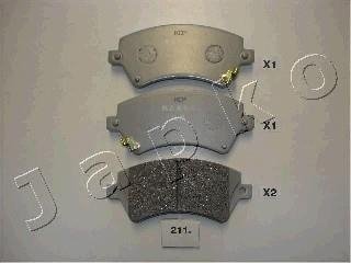 Комплект тормозных колодок, дисковый тормоз JAPKO 50211
