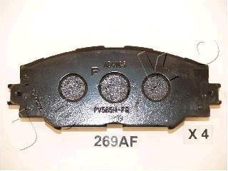 Комплект тормозных колодок, дисковый тормоз JAPKO 50269 (фото 1)