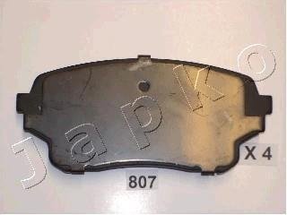 Комплект тормозных колодок, дисковый тормоз JAPKO 50807 (фото 1)
