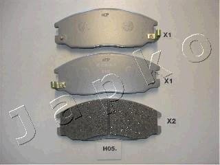 Комплект тормозных колодок, дисковый тормоз JAPKO 50H05 (фото 1)