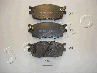 Комплект тормозных колодок, дисковый тормоз JAPKO 50K12 (фото 1)
