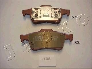 Комплект тормозных колодок, дисковый тормоз JAPKO 51138 (фото 1)