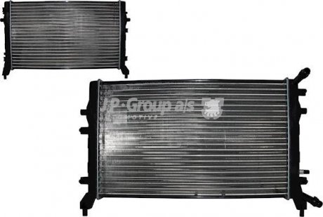Радиатор охлаждения Golf V/VI/Octavia/Caddy/Passat B6 07- (625x408x18) JP GROUP 1114208000 (фото 1)