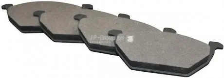 Гальмівні колодки перед. Caddy III/Golf V/Octavia/A3 96- JP GROUP 1163600910