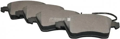 Тормозные колодки перед. T4 2.5TDI 96-03 (R15)(с датчиком) JP GROUP 1163603910