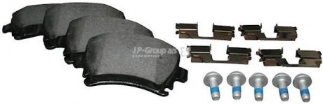 Тормозные колодки задние Caddy III/Golf V/Audi A4 03- JP GROUP 1163705410 (фото 1)