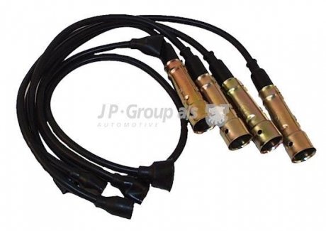 Комплект (4 шт.) проводів запалювання Golf II/III/Passat B3/Audi 80 (5кОм)) JP GROUP 1192000410