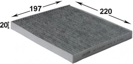 Фільтр повітряний кондиціонера (салону) JS ASAKASHI AC1503C