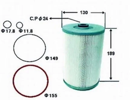 Фильтр масла JS ASAKASHI OE581J (фото 1)