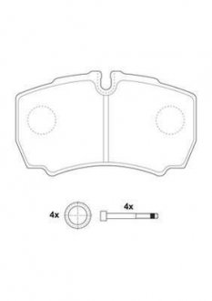 Тормозные колодки задние IVECO DAILY Jurid 2912309560