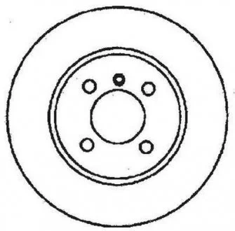 Диск тормозной передний BMW 3, Z1 Jurid 561324JC