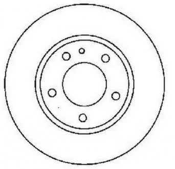 Тормозной диск передний Opel Combo / Fiat Doblo / Lancia Thema / Alfa Romeo 146 - 147 Jurid 561520JC
