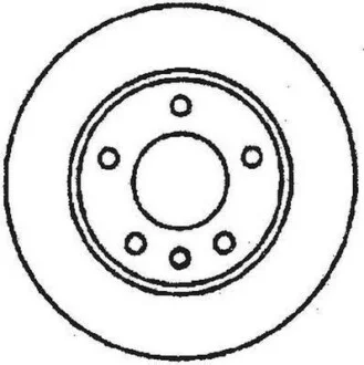 Гальмівний диск задній OPEL ASTRA F,VECTRA A / VAUXHALL Jurid 561652JC