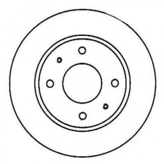 Тормозной диск передний Hyundai Santamo / KIA Joice / Mitsubishi Lancer / Volvo S40 / V40 Jurid 561926JC
