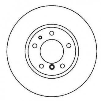 Гальмівний диск задній MERCEDES-BENZ C-class / E-class / CLK Jurid 561963JC