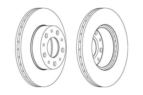 Гальмівний диск Jurid 561984JC
