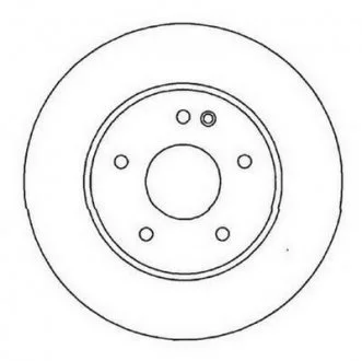 Гальмівний диск передній MERCEDES-BENZ C-class / E-class / CLK / SLK Jurid 562013JC
