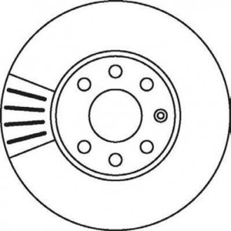 Тормозной диск передний Opel Astra G / Chevrolet Astra, Corsa Jurid 562069JC