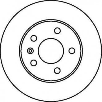 Гальмівний диск задній Opel Astra / Combo / Corsa / Meriva / Zafira Jurid 562072JC (фото 1)