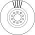 Тормозной диск передний AUDI A1/TT VW BORA/GOLF/BEETLE/POLO SKODA OCTAVIA SEAT IBIZA/LEON/TOLEDO 562132JC