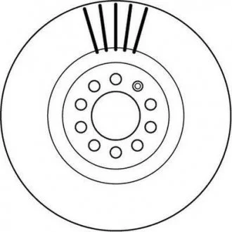 Тормозной диск передний AUDI A1/TT VW BORA/GOLF/BEETLE/POLO SKODA OCTAVIA SEAT IBIZA/LEON/TOLEDO Jurid 562132JC