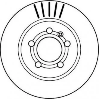 Тормозной диск задн Audi A3, TT / VW Bora, Golf IV, New Beetle / Seat Leon, Toledo II / Skoda Oct Jurid 562133JC