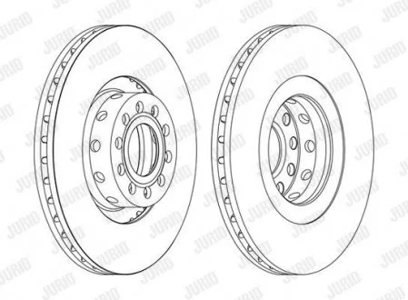 Тормозной диск передний AUDI A6/S6 A8/S8 quattro VW PHAETON 4motion Jurid 562175JC1