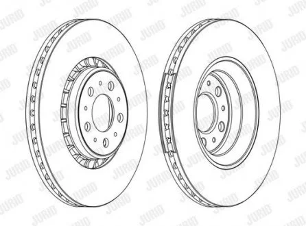 Тормозной диск передний VOLVO XC90 Jurid 562217JC1