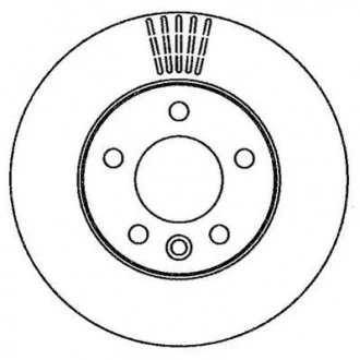 Диск тормозной VOLKSWAGEN Jurid 562262JC