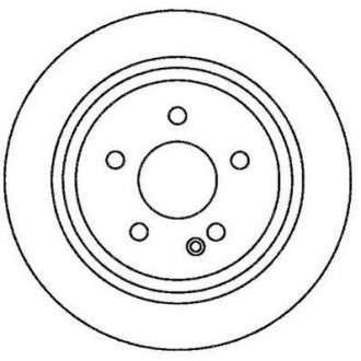 Тормозной диск (задний) MB Vito 639 2003- (296x10) Jurid 562263JC (фото 1)